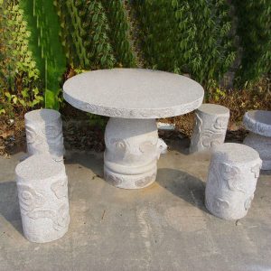 Custom Garden Stone Furniture Natural Stone Table