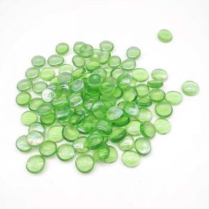 Crushed glass beads for decoration