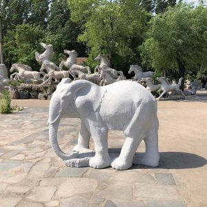 Garden Decorative elephant Granite carving