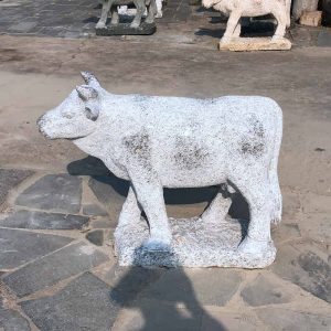 Natural Granite Decor Carved cow Stone animal