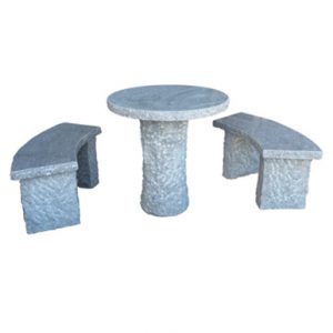 garden Outdoor Stone Table And Benches