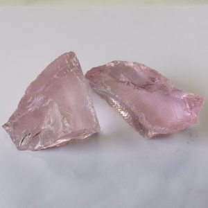 Pink color glass rock garden landscape glass colorful